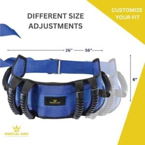 Blue Adjustable Support Belt